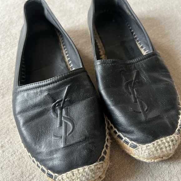 YSL Black Espadrille Flats - Picture 3 of 7